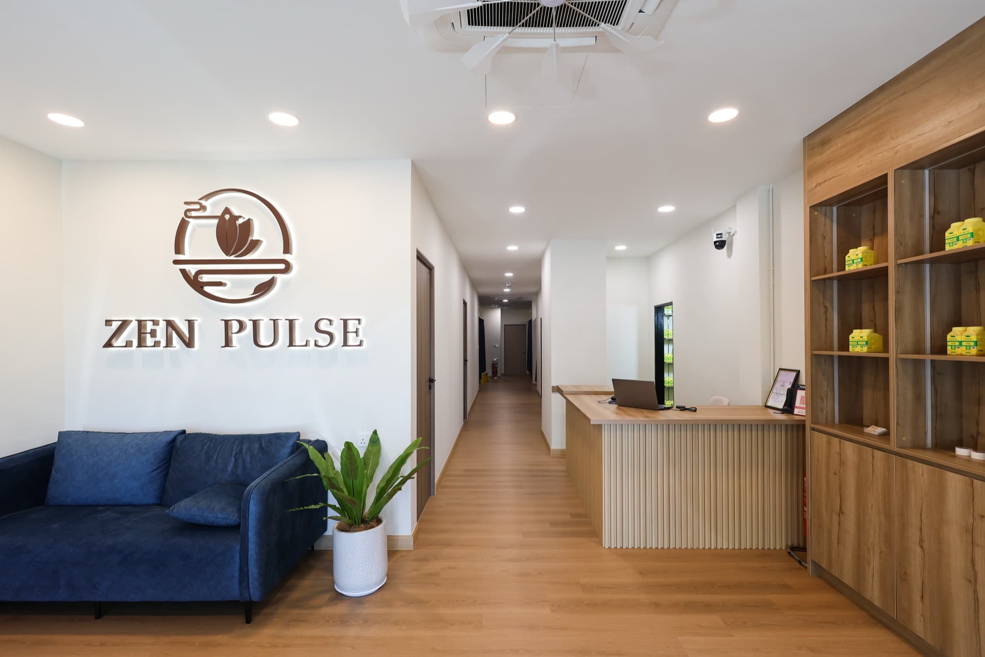 Zen Pulse Clinic reception area in Subang Jaya