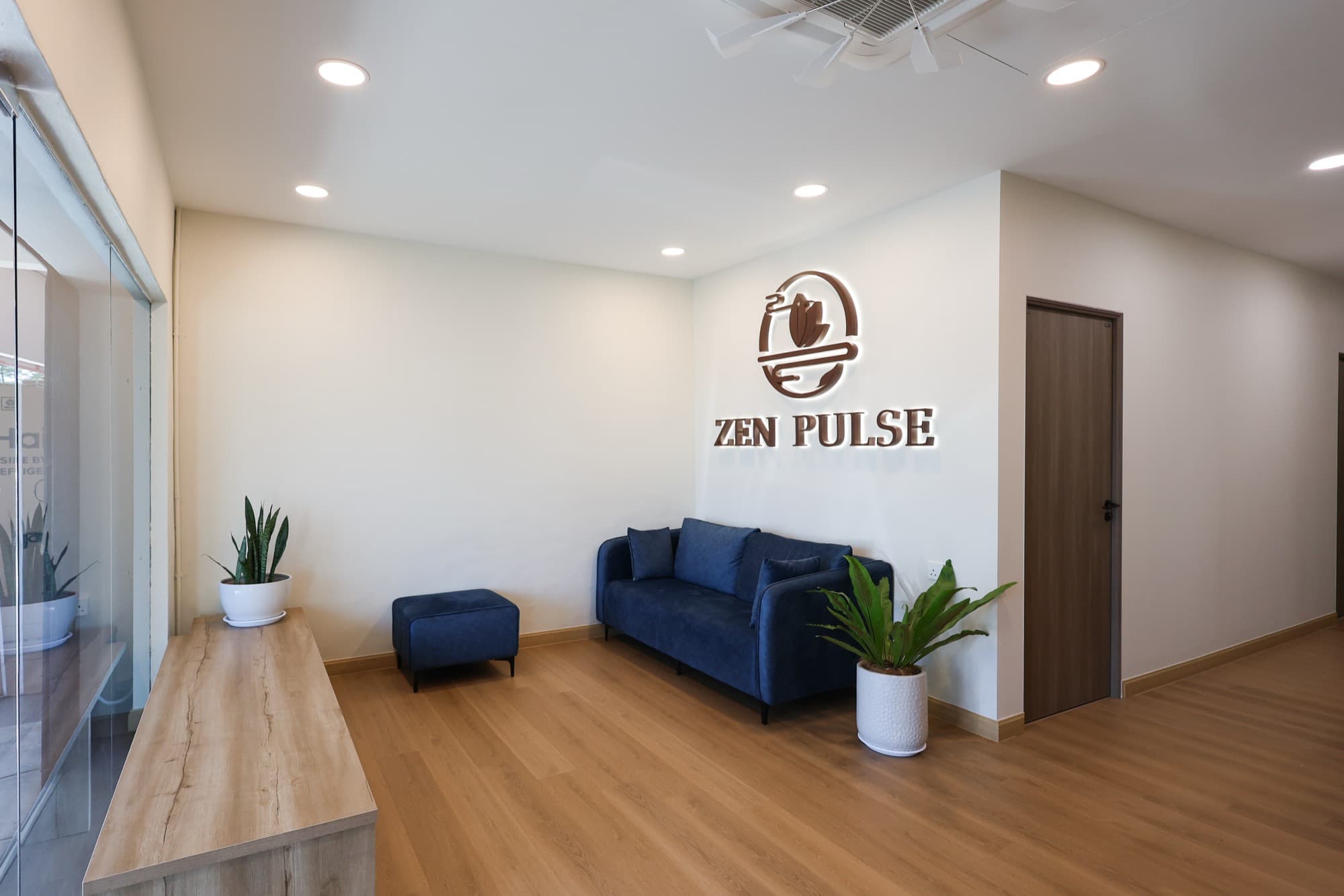 Interior of Zen Pulse Clinic reception and waiting area